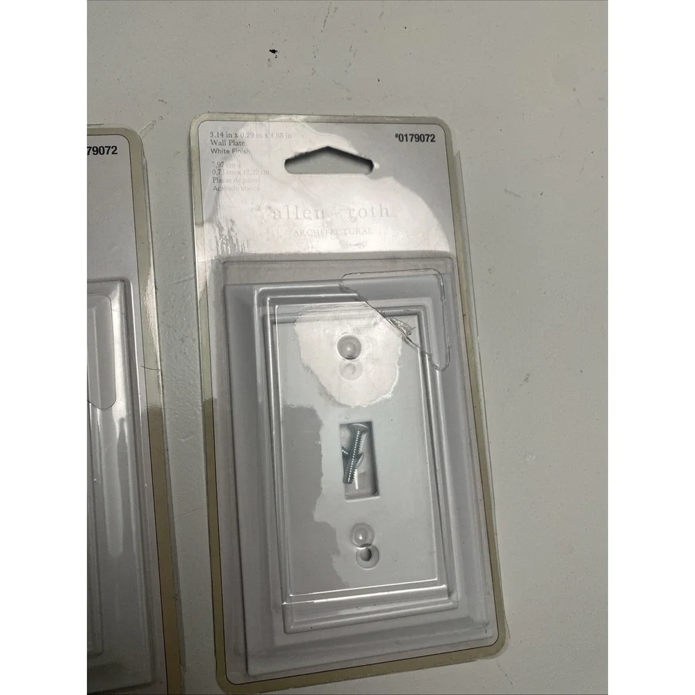 (2-Pk) Allen + Roth Architectural Architect Single Switch Wall Plate Cover